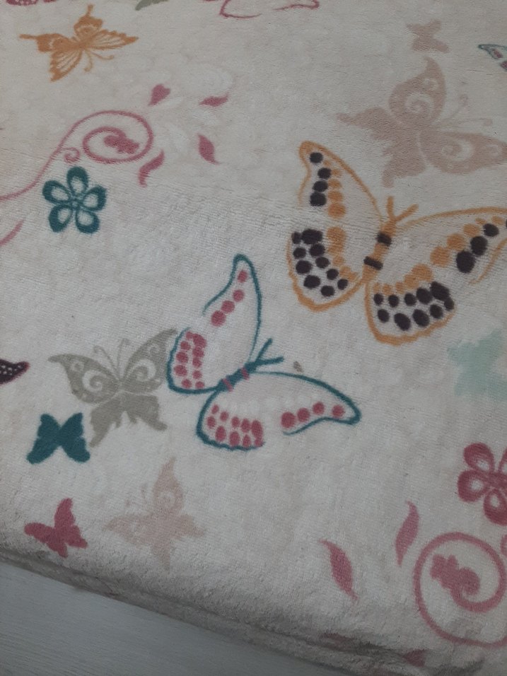 Çok Renkli Kelebek Desenli Kilim - Görsel 4