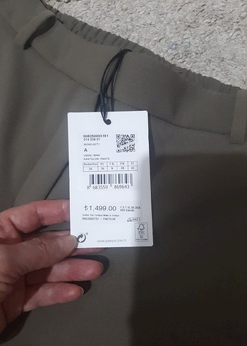 İpekyol Orjinal Kadın Dar Kesim Kumaş Pantolon - Görsel 5