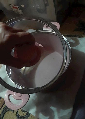 Yeni Ve Etiketli Pastel Pembe Tencere ve Tava Seti - Görsel 7