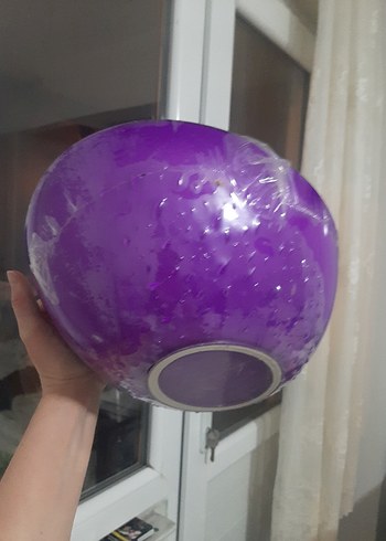 Yeni Ve Etiketli Mor Plastik Salata Servis Seti - Görsel 4