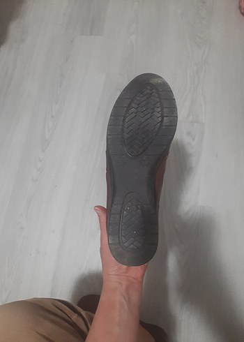 Polaris Kahverengi Deri Kadın Klasik Ayakkabı No 39 Topuk Boyu 5 - Görsel 5