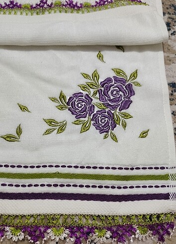 İki ucu iğne oyalı havlu - Görsel 6