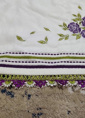 İki ucu iğne oyalı havlu - Görsel 7