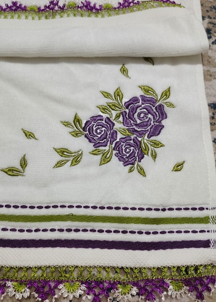 İki ucu iğne oyalı havlu  - Görsel 3