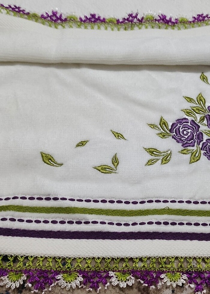 İki ucu iğne oyalı havlu  - Görsel 4