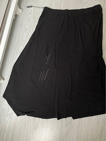 Zara Siyah etek beli lastikli