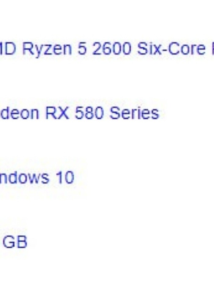 AMD OYUN PC RYZEN 5 2600 RX580 4 GB 256 GB SSD 500 GB HDD 600W - Görsel 3