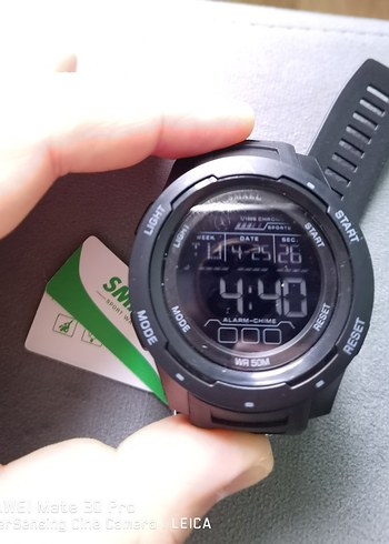 Siyah Dijital Biker Erkek Saati - Görsel 2