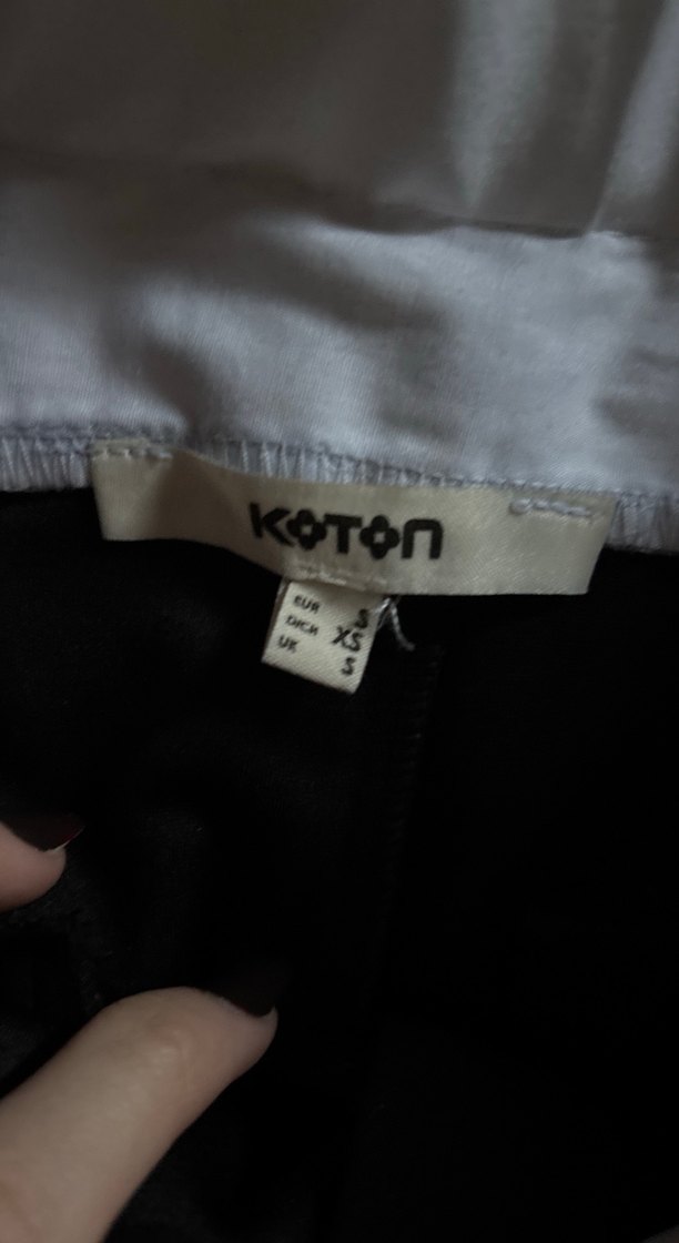 Siyah Salaş Kumas Pantolon - Görsel 4