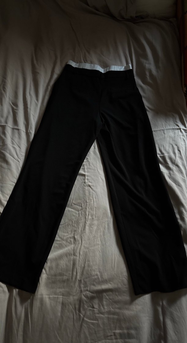 Siyah Salaş Kumas Pantolon - Görsel 2