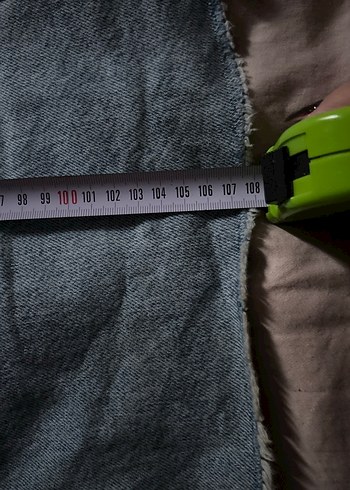 Acik Mavi Kadın Yırtık Salaş Midi Kot Pantolon - Görsel 4