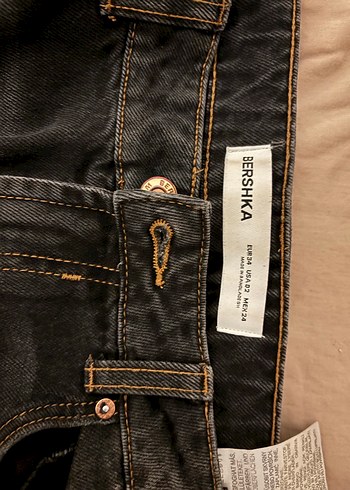 Eskitilmi Siyah Denim Kadın Kot Pantolon - Görsel 3