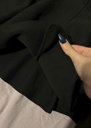 Siyah Pilili Mini Etek - Görsel 3