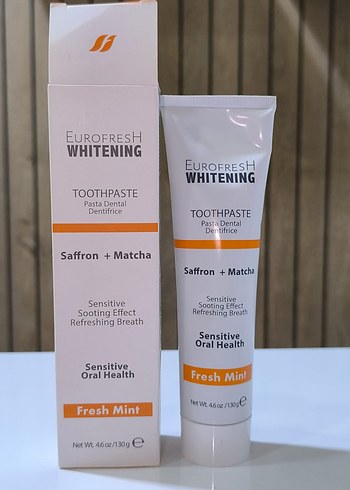 Eurofresh Whitening Hassas Diş Macunu Safran+Matcha