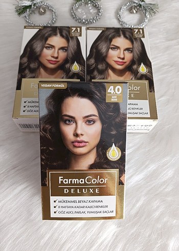 Farmasi Farmasi Deluxe Saç Boyası 4.0 ve 7.1 Renkler