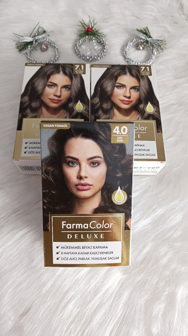 Farmasi Deluxe Saç Boyası 4.0 ve 7.1 Renkler - Görsel 2