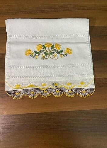  Beden İğne oyası mutfak havlusu 
