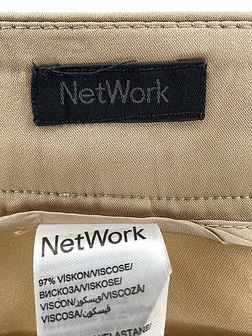 36 Beden çeşitli Renk Network Kumaş Pantolon %70 İndirimli.