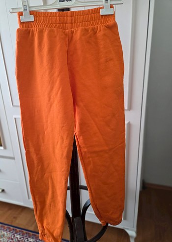 Turuncu Kadın Rahat Kesim Eşofman Altı - Görsel 4