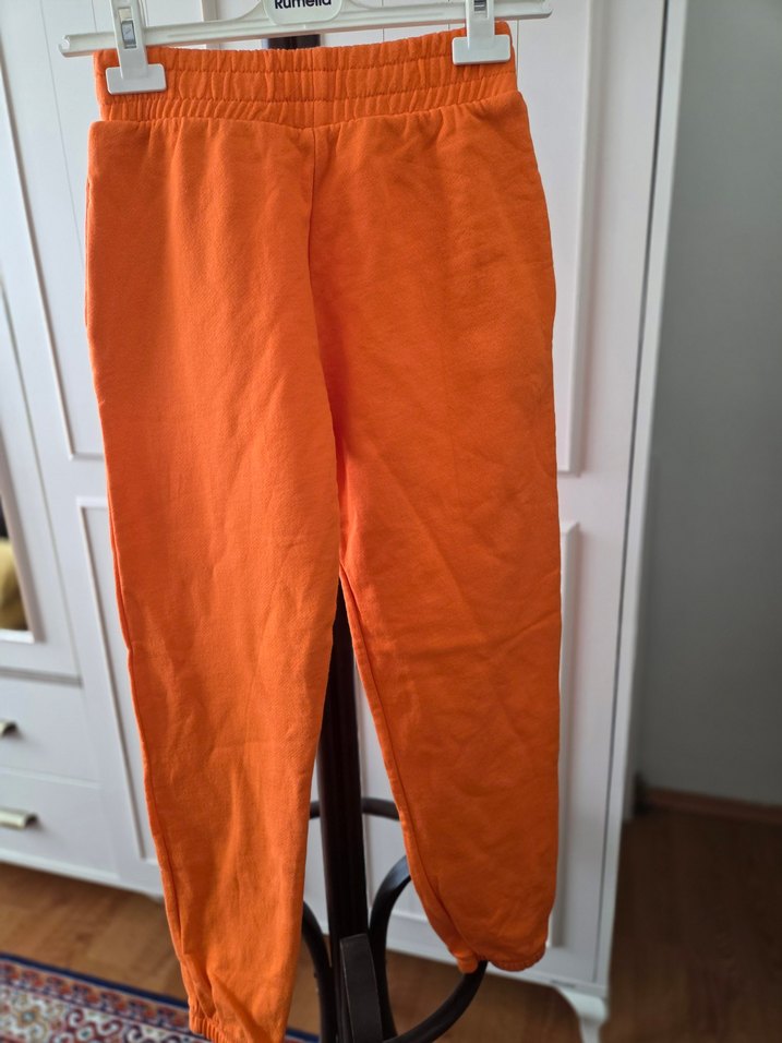 Turuncu Kadın Rahat Kesim Eşofman Altı - Görsel 4