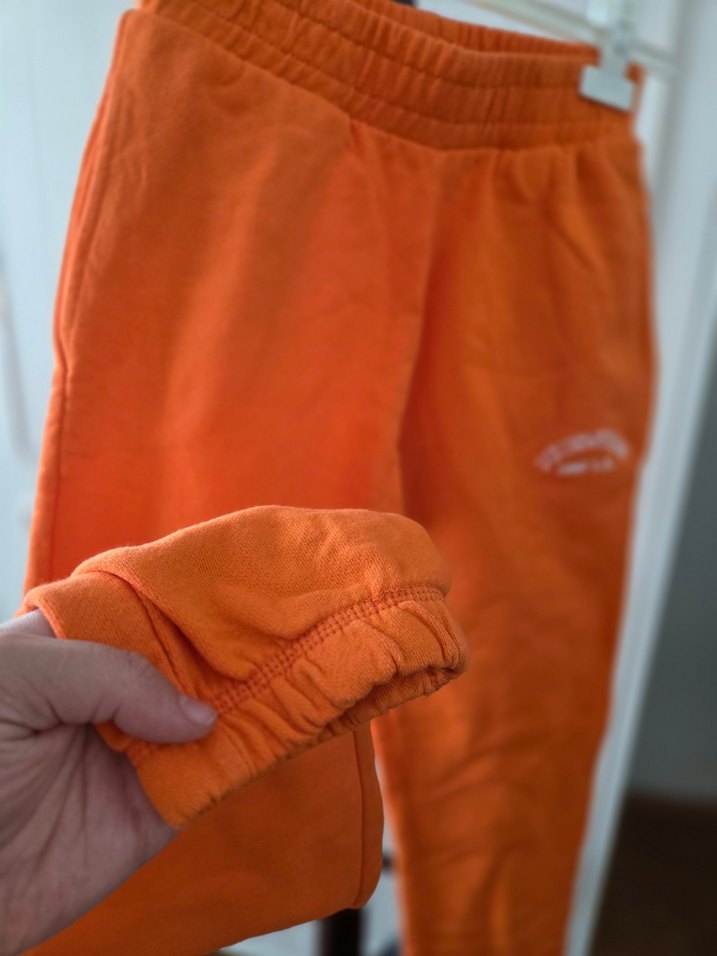 Turuncu Kadın Rahat Kesim Eşofman Altı - Görsel 2