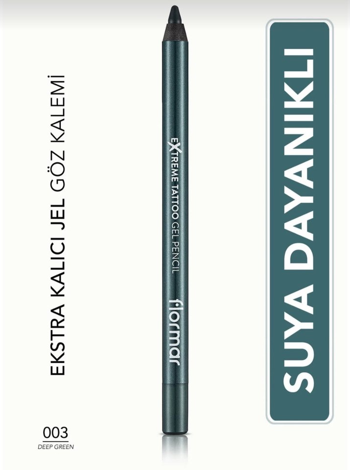 Flormar Extreme Tattoo Jel Göz Kalemi 003 Deep Green - Görsel 2