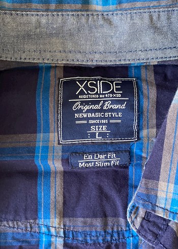 Düğmeli Lacivert Erkek Gömlek - Görsel 4