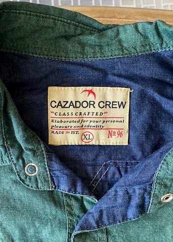 Düğmeli Yeşil Erkek Keten Gömlek - Görsel 3