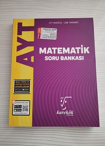 Karekök Yayınları Matematik AYT Soru Bankası 