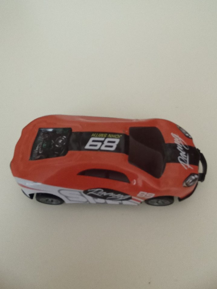 Renkli Turuncu Mini Oyuncak Araba - Görsel 2