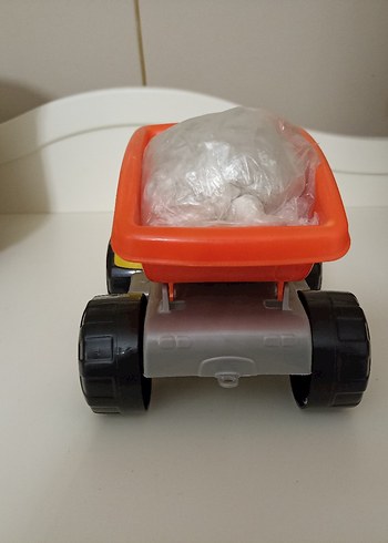 Renkli Sarı Turuncu Kinetik Kumlu Oyuncak Kamyon - Görsel 6