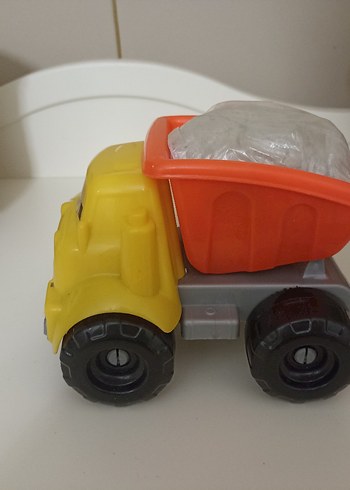 Renkli Sarı Turuncu Kinetik Kumlu Oyuncak Kamyon - Görsel 5