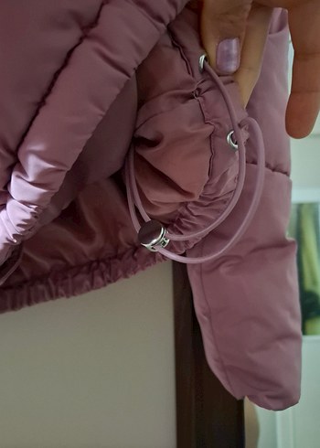 diğer Beden Pembe Fermuarlı Kadın Mont