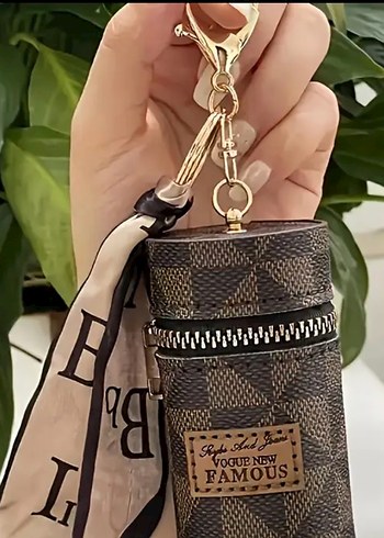 Pembe Bohem Zincir Detaylı Kadın Anahtarlık charm - Görsel 4