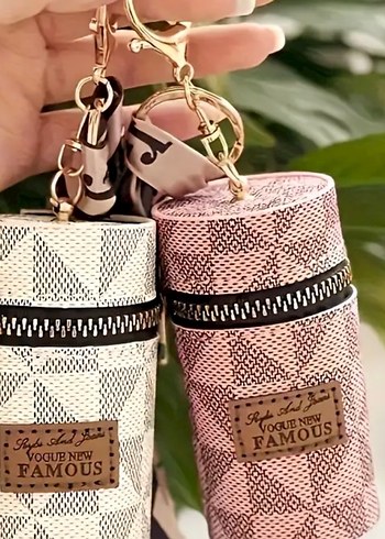 Pembe Bohem Zincir Detaylı Kadın Anahtarlık charm - Görsel 3