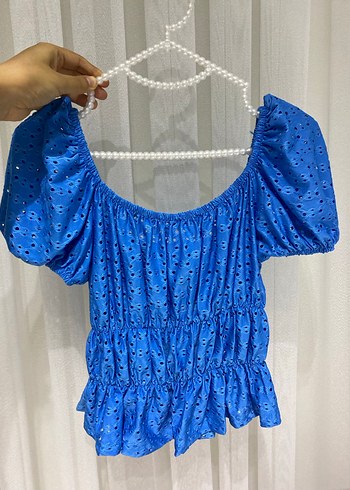 Mavi Straplez Fisto Mini Bluz