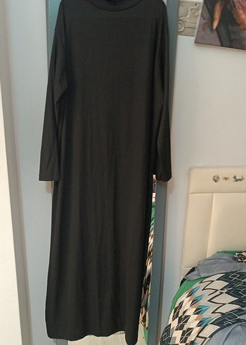 Drapeli Siyah Uzun Tunik