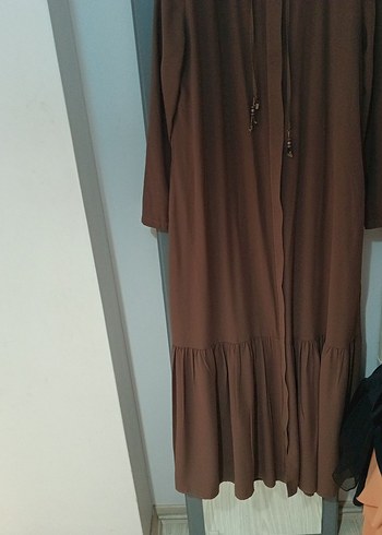 Diger Kahverengi Uzun Salaş Elbise