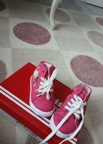 Kız Çocuk Pembe Baskılı Spor Ayakkabı - Görsel 2