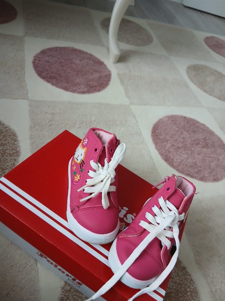 Kız Çocuk Pembe Baskılı Spor Ayakkabı - Görsel 2