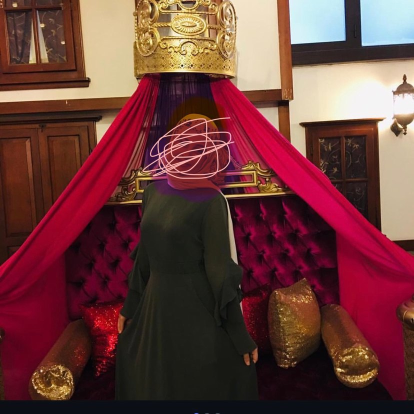 Haki Tesettür Elbise - Görsel 3