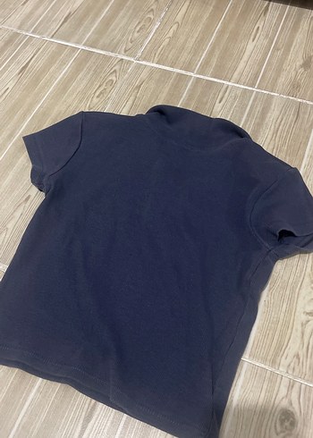 Kız Lacivert Kısa Kollu Polo Tişört - Görsel 4