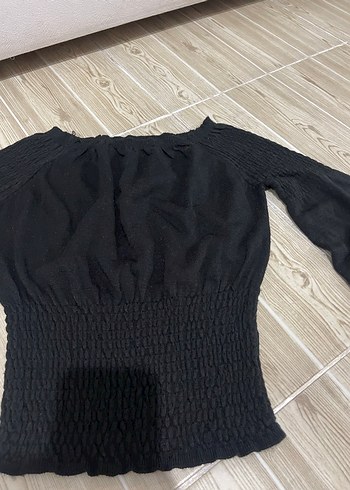 Nakışlı Siyah Kadın veli oturan bluz - Görsel 3