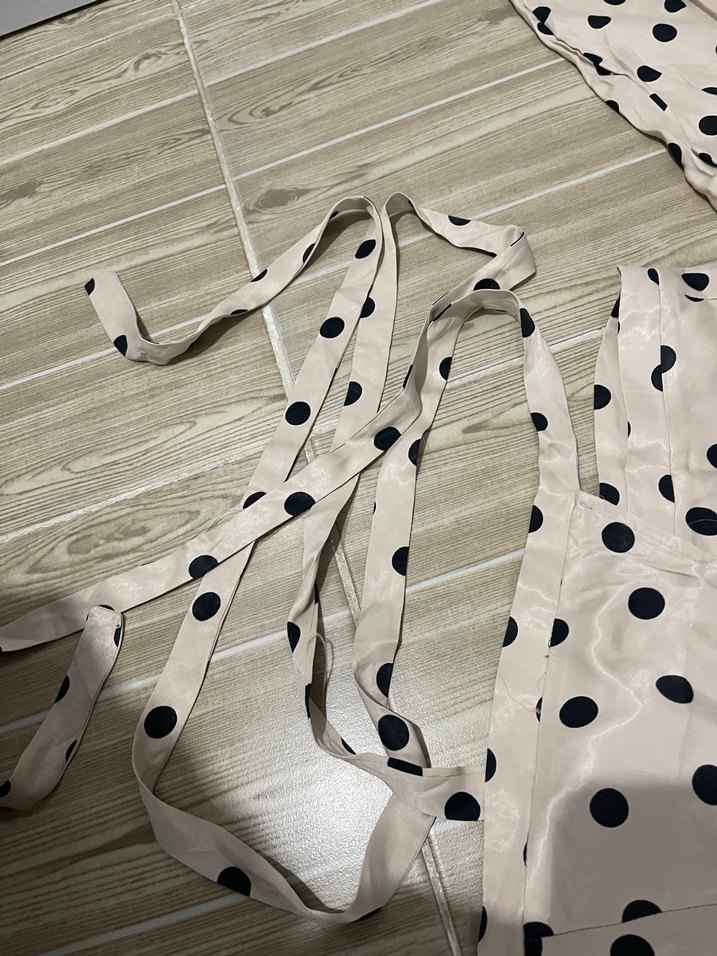 Puantiyeli bağlamalı gömlek - Görsel 5