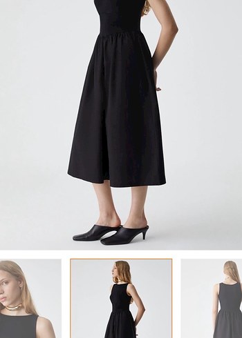 Siyah grimelange elbise - Görsel 8