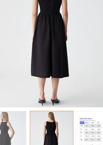 Siyah grimelange elbise - Görsel 5