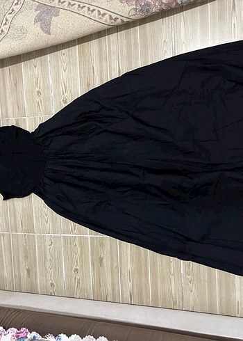 Siyah grimelange elbise - Görsel 2