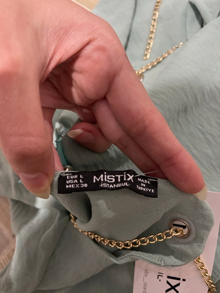 Turkuaz askılı üst - Görsel 4