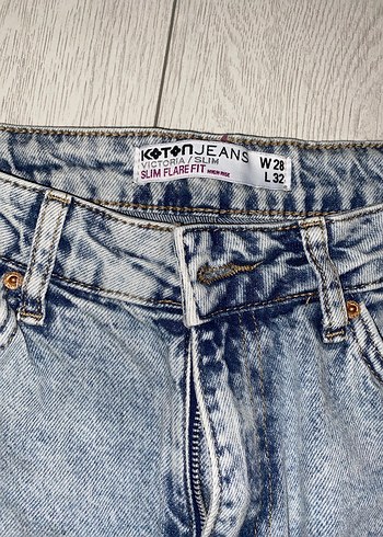 28 Beden mavi Renk Mavi Kadın Denim Pantolon