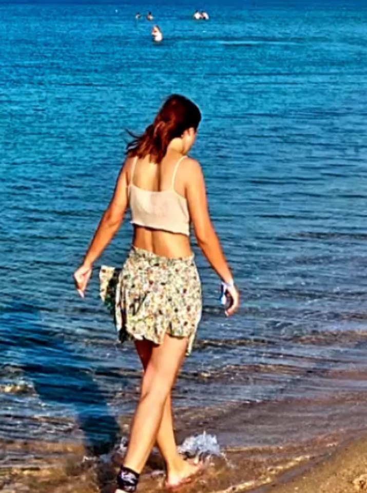 Çiçek Desenli Bohem Mini şort Etek - Görsel 3